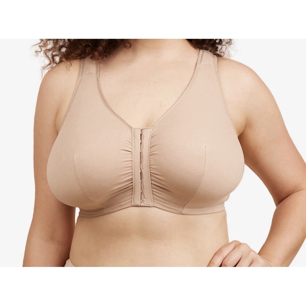 Leading Lady #110 No Wire Cotton Sleep Bra Warm Taupe 44 A/B